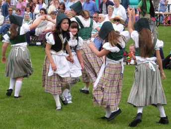 Childrens Danish folk dance costume