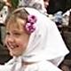 children folk dancing in vlaski costume at a fete