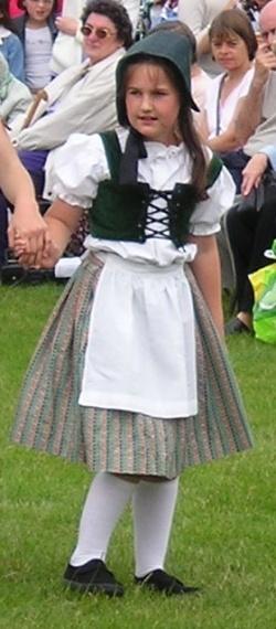 Childrens Danish folk dancing costume