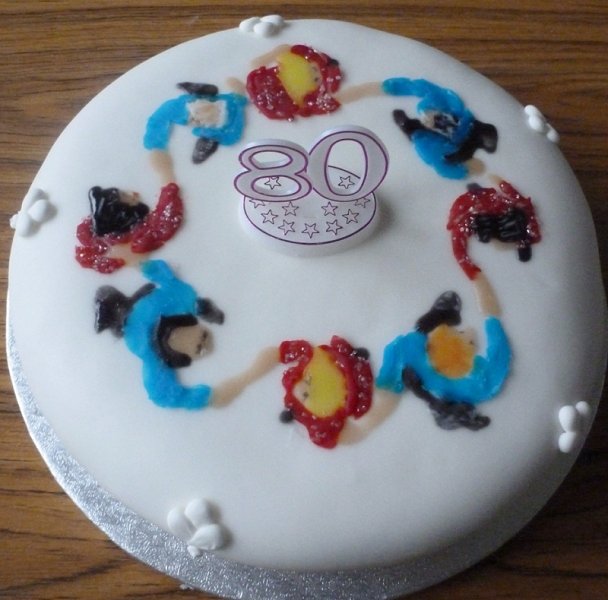 80th cake